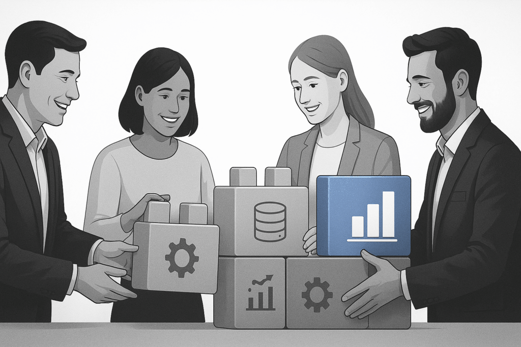 Team bei der KI-Transformation